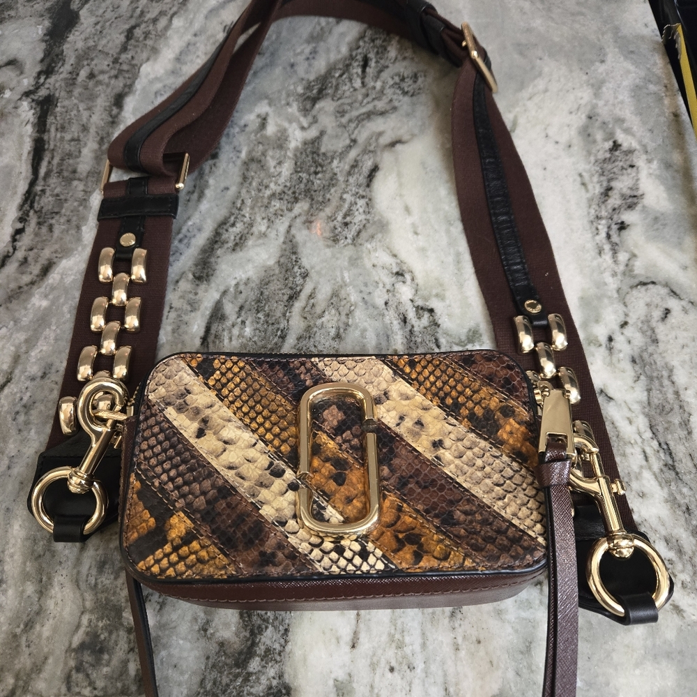 Marc Jacob's Snapshot Snake Python Crossbody Bag.… - image 2